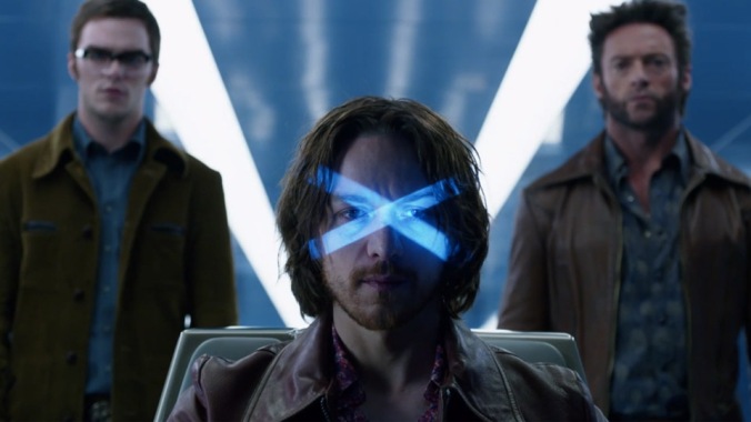 James McAvoy, Nicholas Hoult and Hugh Jackman reprise their roles as Charles Xavier, Beast and Wolverine in Fox's X-Men: Day's of Future Past.